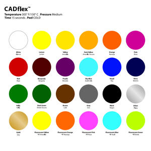 SISER CADflex Heat Transfer Vinyl Colors