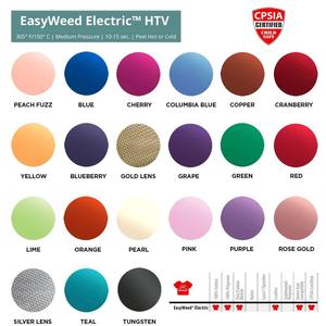 Siser Electric HTV Color Chart
